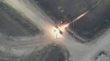 Минобороны показало уничтожение бронетехники Украины дронами-камикадзе