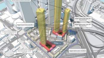 В микрорайоне "Камушки" у "Москва-Сити" построят три жилых небоскреба