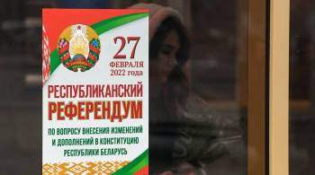 В Белоруссии заявили об отсутствии информации о нарушениях на референдуме  
