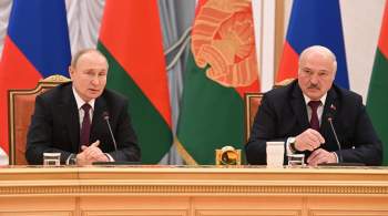 Путин рассказал о темах, затронутых на переговорах с Лукашенко
