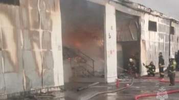 В Краснодарском крае локализовали пожар на складе 