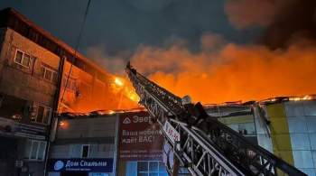 В Улан-Удэ ликвидировали открытое горение в торговом центре 