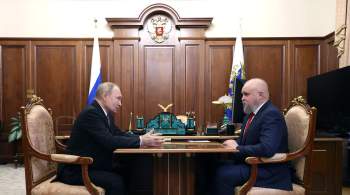 Путин встретился с губернатором Кемеровской области
