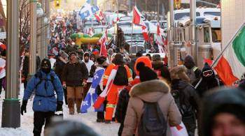 В Канаде начались задержания протестующих против ковидных ограничений