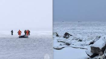 Сотрудники МЧС в Нижегородской области спасли 15 рыбаков со льдин 