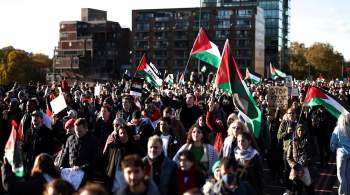 В Лондоне началась многотысячная демонстрация в поддержку Палестины 