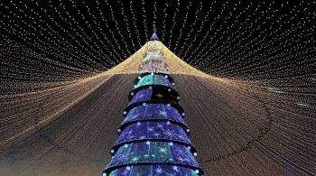 Новогодняя елка в Казани вошла в пятерку самых высоких в России