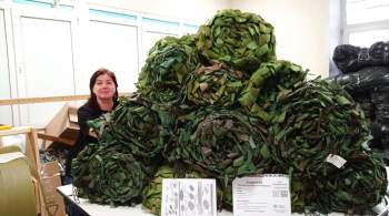 Удмуртские волонтеры открыли пункты по плетению маскировочных сетей для СВО 