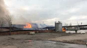 Пожар в ангарах в Ростовской области локализовали