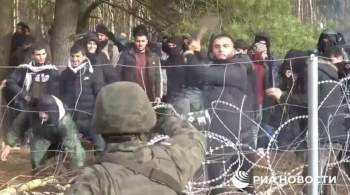 Пограничники Польши применили газ против беженцев на границе