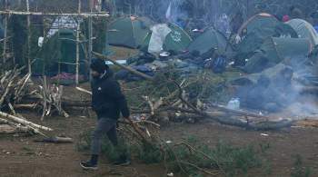 В лагере беженцев в Белоруссии установят палатки