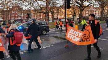 На протестах в Лондоне задержали 65 экоактивистов 