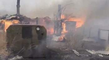Крупный пожар в забайкальском городе Борзя локализовали