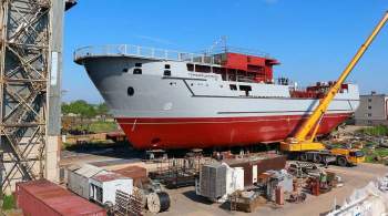 В Рыбинске спустили на воду самое большое судно в истории завода  Вымпел 