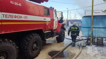 В Самарской области потушили пожар на рынке