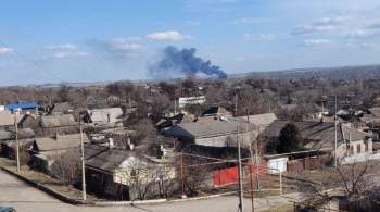 Упавший в ДНР военный самолет полностью сгорел