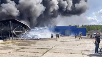 В Ивановской области ликвидировали пожар на складе