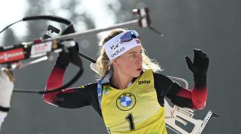 Норвежская биатлонистка Экхофф выиграла последний спринт в сезоне