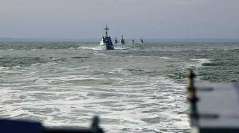 Украинские военные катера провели учения в Азовском море