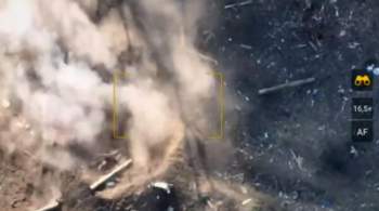 Минобороны показало уничтожение движущегося украинского танка 