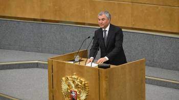 Володин объяснил принятие проекта постановления о признании ДНР и ЛНР