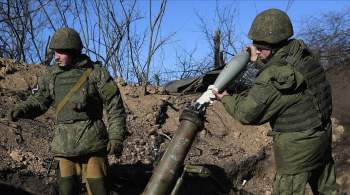 Артиллеристы уничтожили украинский  блуждающий миномет 