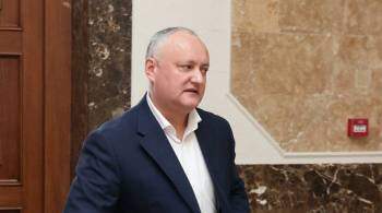 Додон обратился к президенту Молдавии из-за газового кризиса