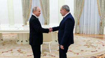 Путин поздравил Саркисяна и Пашиняна с 30-летием независимости Армении