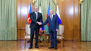Путин и Алиев начали переговоры в Сочи