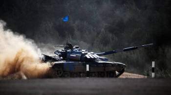 Российские военные победили в конкурсе  Танковый биатлон  на АрМИ-2021