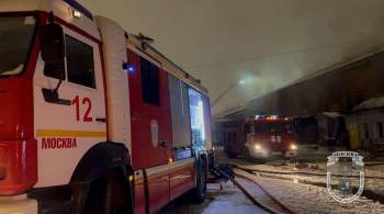 В Москве загорелось 16-этажное здание