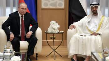 В Кремле анонсировали переговоры Путина с президентом ОАЭ