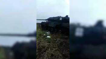 Минобороны показало поражение немецкого танка Leopard дроном-камикадзе