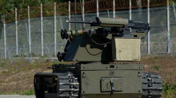 ВДВ протестировали боевых роботов с гранатометами на учениях "Запад-2021"