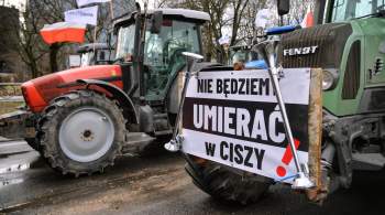 Польские фермеры провели акцию протеста во Вроцлаве 