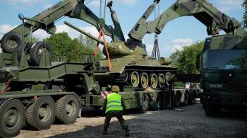 Посольство России в Эстонии осудило демонтаж танка-памятника Т-34 в Нарве