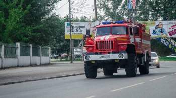В Воронеже загорелся автобус