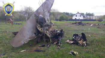 В Барановичах разбился военный самолет