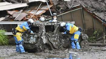 В Японии после стихийного бедствия из-под завалов достали мать и младенца