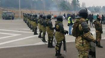 Военный аэродром в Казахстане охраняют белорусские военные из сил ОДКБ