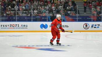 Путин забросил восемь шайб в матче Ночной хоккейной лиги