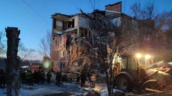 Под завалами разрушенного дома в Ефремове могут находиться люди