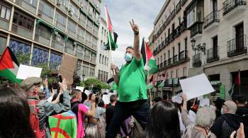 В Испании прошли акции в поддержку палестинцев