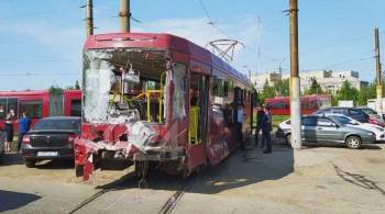 В Казани четыре человека пострадали при столкновении трамваев