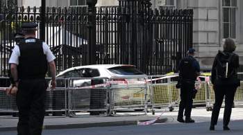 В Лондоне в ворота Даунинг-стрит врезался автомобиль