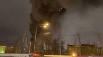 В Петербурге на  Северной Верфи  произошел пожар