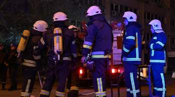 В центре Москвы с горевшей стройплощадки спасли шесть человек 