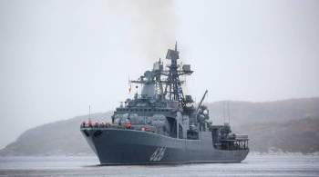 Российский большой противолодочный корабль вошел в Средиземное море