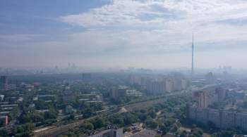 Власти Москвы оценили концентрацию загрязняющих веществ в воздухе в августе 
