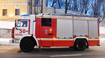 На юге Москвы произошел пожар на территории складов